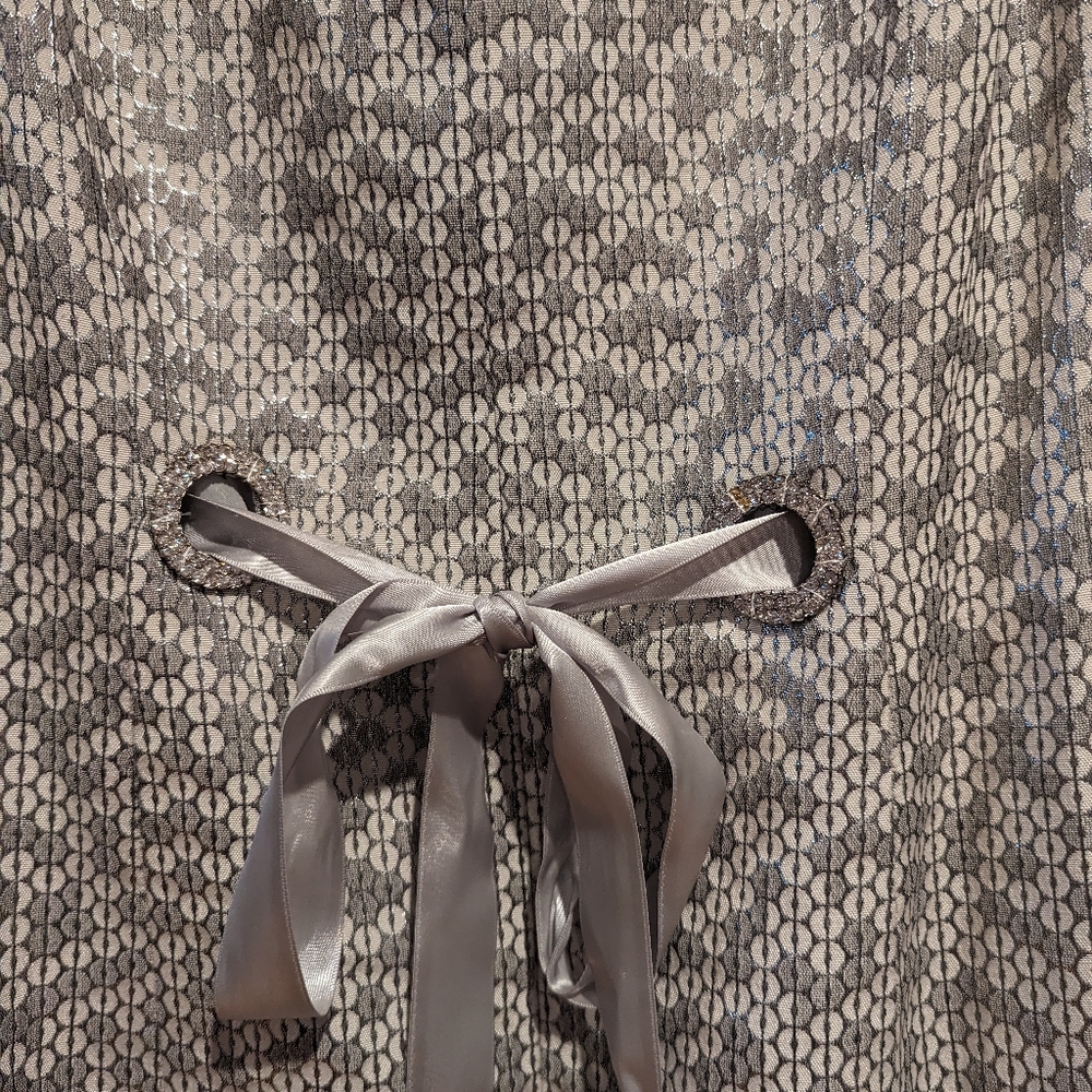 Silver metallic dress